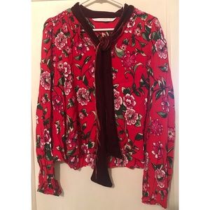 Zara Blouse with Velvet Bow